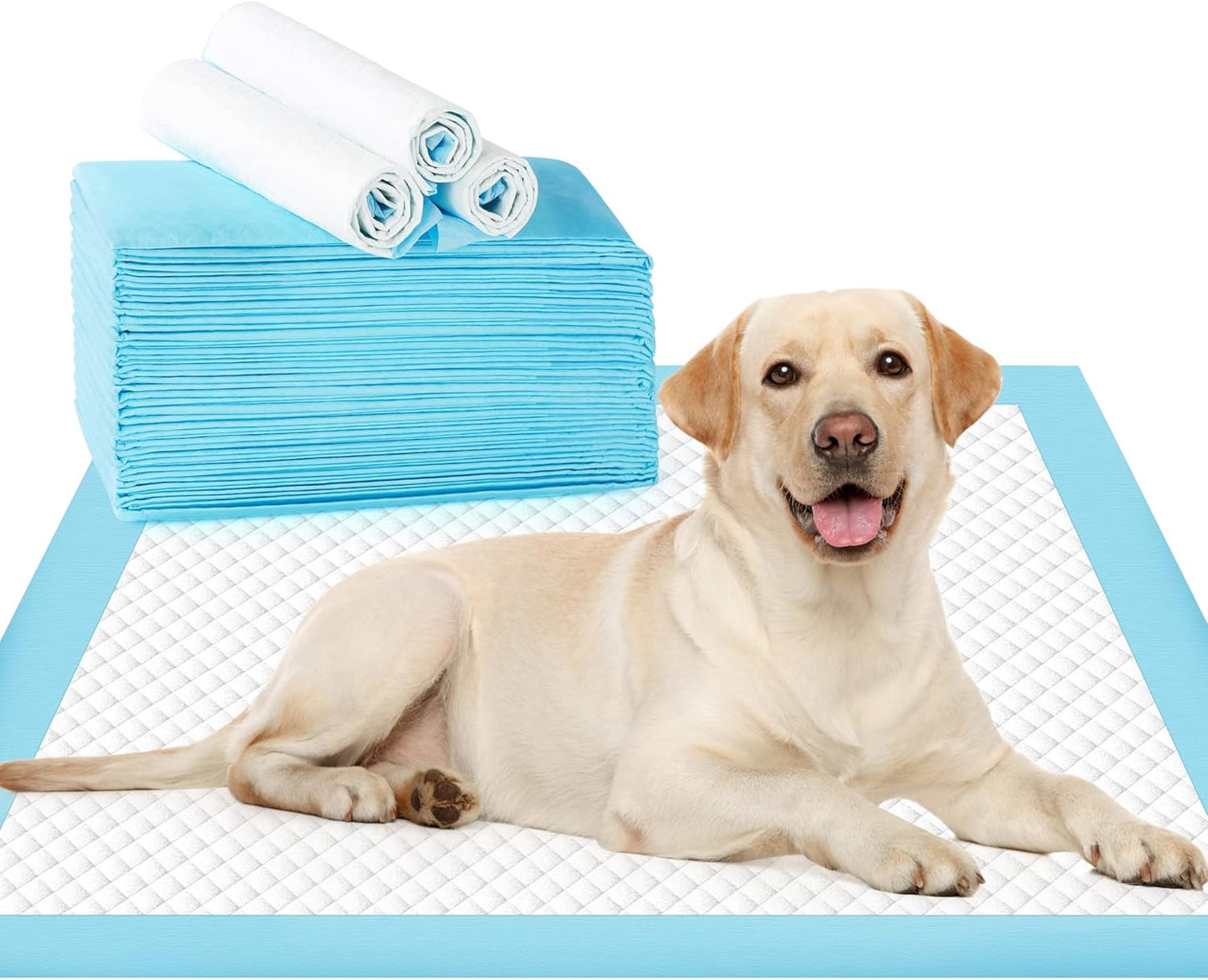 Puppy and Dog Pee Pee Pads - Thicker 5 Layer Potty Training Pads for Dogs, Cats, Rabbits, Hamsters with Super-Absorbent & Leak-Proof Design with Quick-Dry Surface (XL, 23.5" * 35.5", 20 Count)