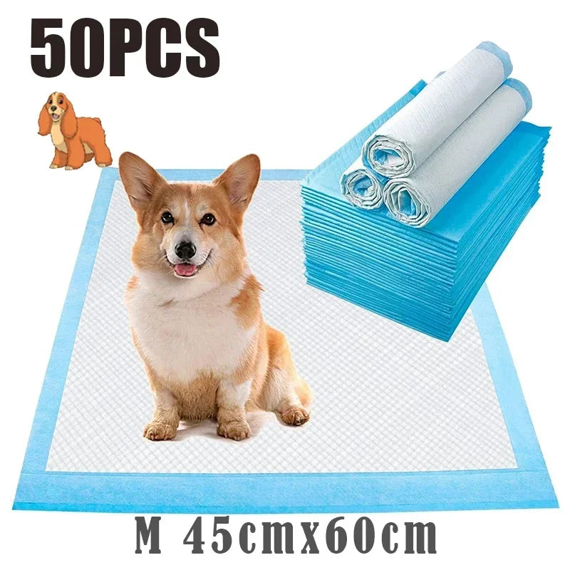 Pet Diaper Training Pads - 20-120Pcs Disposable Quick-Dry